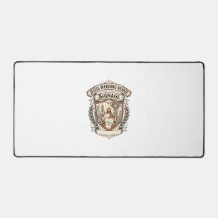 Jesus Wedding Venue Signage Jesus Wedding Venue Si Desk Mat