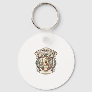 Jesus Wedding Venue Signage Jesus Wedding Venue Si Key Ring