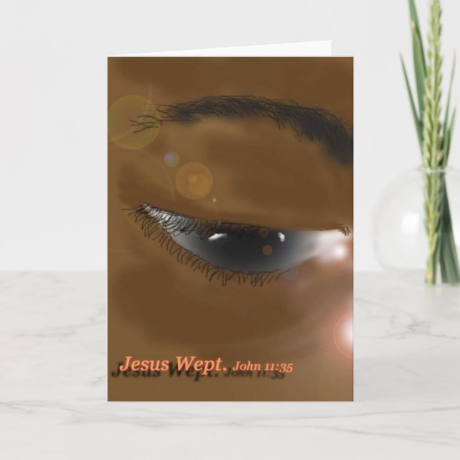 Jesus Wept Card (Front)