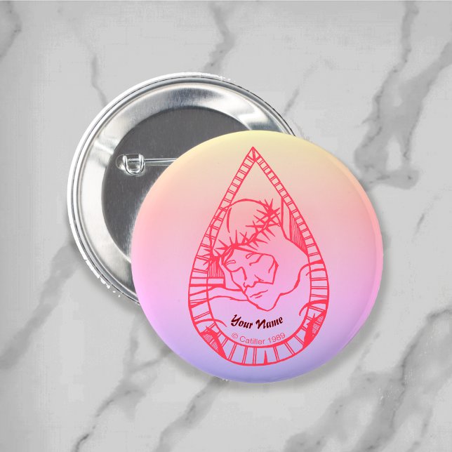 Jesus Wept  Christian  6 Cm Round Badge (Creator Uploaded)