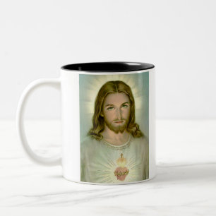 jesus, WHAT WOULD JESUS DO? Two-Tone Coffee Mug