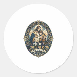 Jesus Widow Widower Encouragement Vintage Shirt Ch Classic Round Sticker