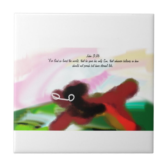 Jesus will  ceramic tile (Front)