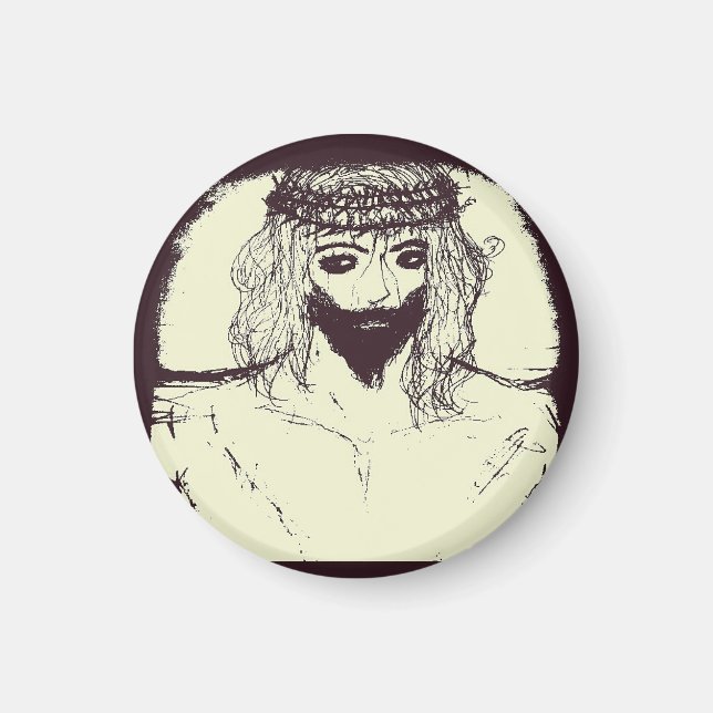 Jesus will save us and the sky open up  magnet (Front)