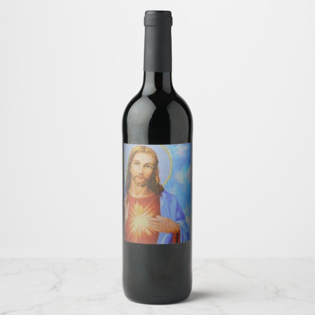 Jesus wine bottle label (Front)