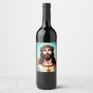 Jesus wine label! label