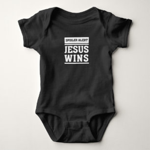 Jesus Wins - Christian Faith Saying T  - Revelatio Baby Bodysuit