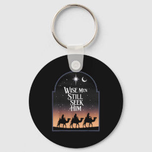Jesus Wise Men Still Seek Him Christian Christmas Key Ring