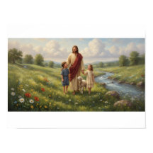 Jesus with Children Christian Wall Art | Faith Art
