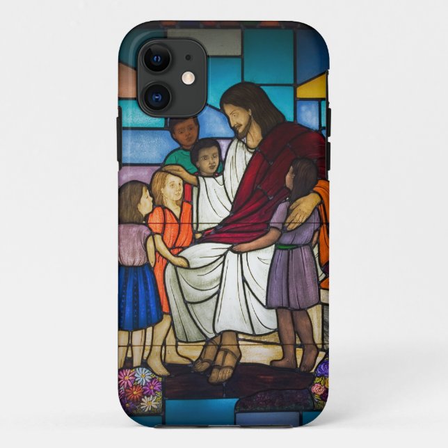 Jesus with Kids Case-Mate iPhone Case (Back)