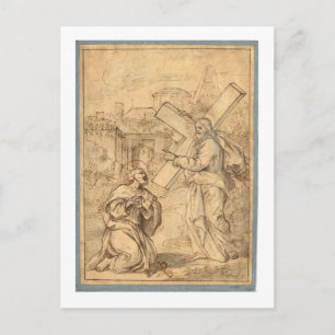 JESUS WITH PETER POSTCARD