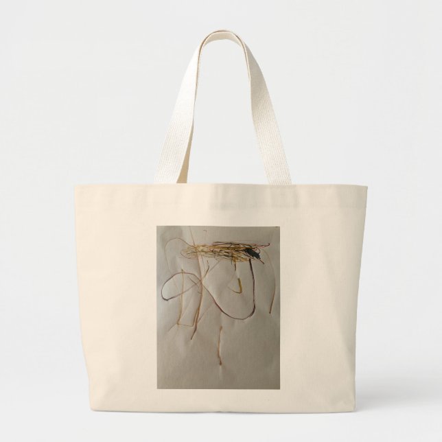 Jesus with the Crown of Thorns Large Tote Bag (Front)