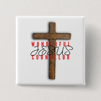 Jesus Wonderful Counsellor Button