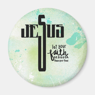 Jesus Word Art Magnet