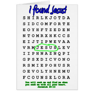 Jesus Word Search Puzzle