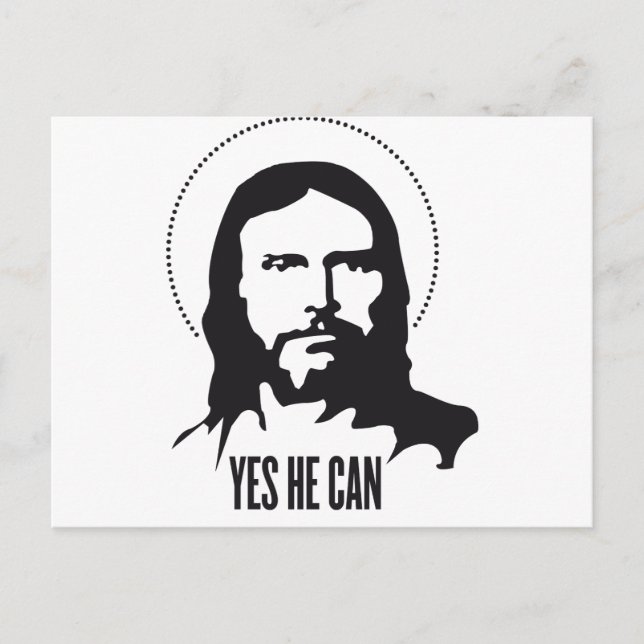 Jesus yes he can postcard (Front)