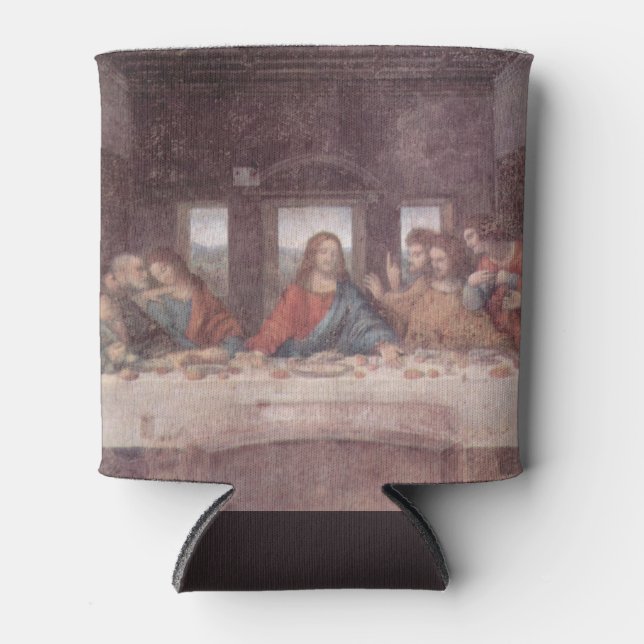 Jesus "Yeshua" The Last Supper, Leonardo da Vinci Can Cooler (Front)