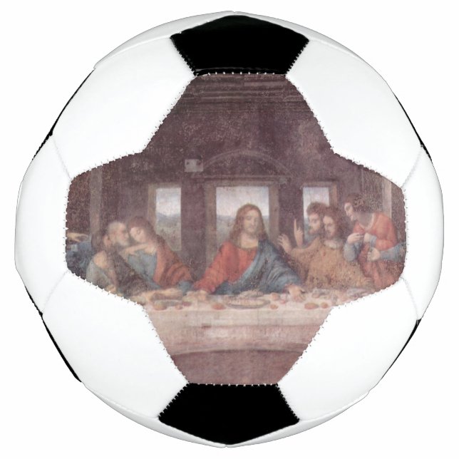 Jesus "Yeshua" The Last Supper, Leonardo da Vinci Soccer Ball (Front)