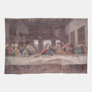 Jesus "Yeshua" The Last Supper, Leonardo da Vinci Tea Towel