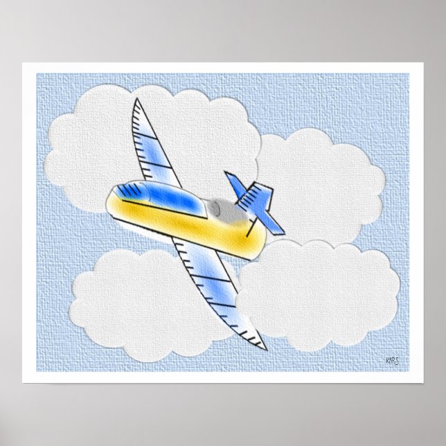 Jet Aeroplane ascending into the Air Poster (Front)