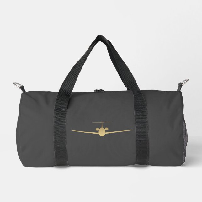 Jet Aeroplane Aviation Duffle Bag (Front)