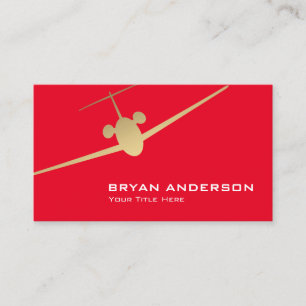Jet Aeroplane Business Card