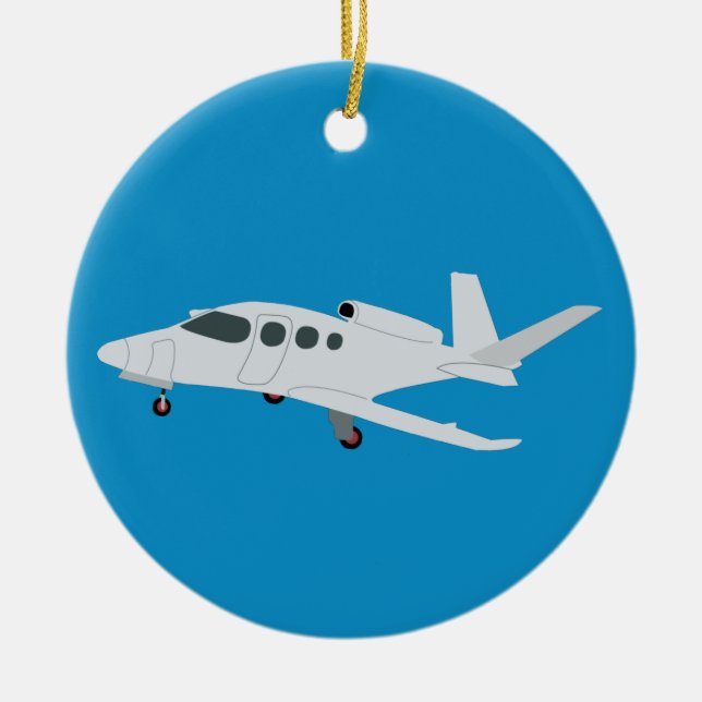 Jet Aeroplane Ceramic Ornament (Front)