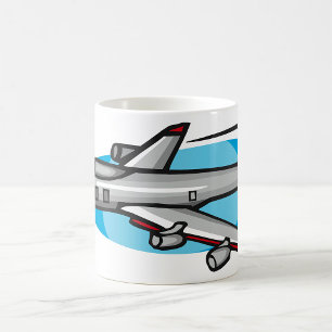 Jet Aeroplane For Aviation Fans Coffee Mug