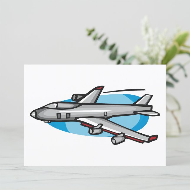 Jet Aeroplane For Aviation Fans Invitation (Creator Uploaded)