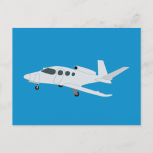 Jet Aeroplane Holiday Postcard