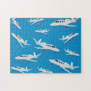 Jet Aeroplane Pattern Jigsaw Puzzle