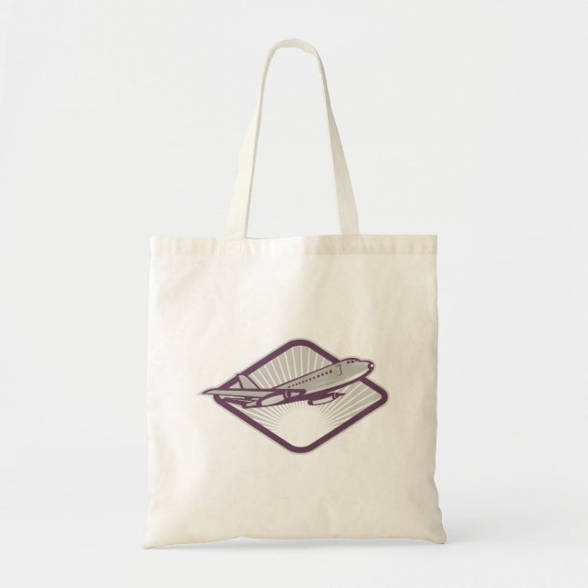 Jet Aeroplane Tote Bag (Front)
