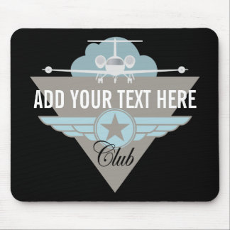 Jet Aeroplane Wing Club Mouse Pad