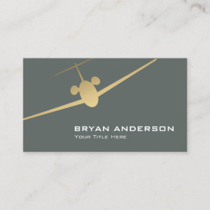 Jet Airplane Business Card