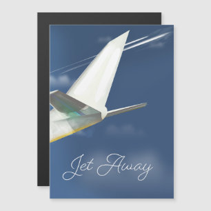 Jet Away travel poster.