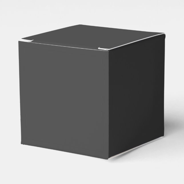 Jet Black Classic Favour Box (Front Side)
