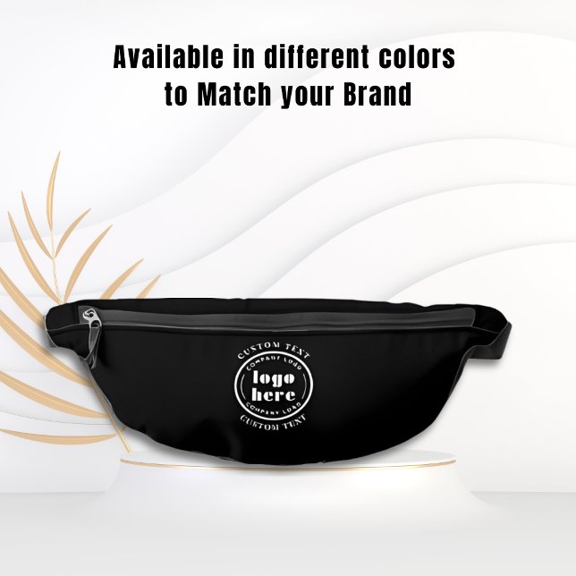 Jet Black Company Logo Business Promotion Bum Bags (Creator Uploaded)