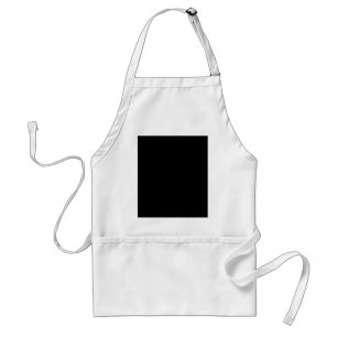Jet Black Design - customise with text, photo, pic Standard Apron