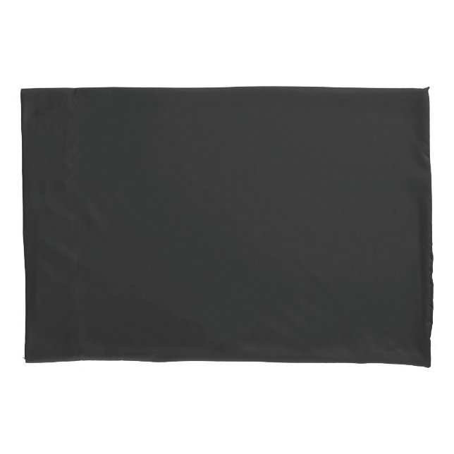 Jet Black Pillowcase (Front)