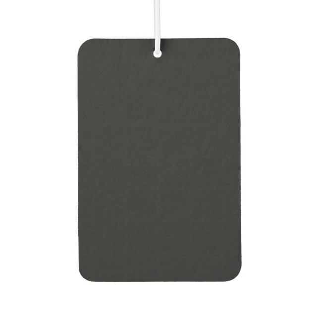 Jet Black Solid Colour Car Air Freshener (Front)