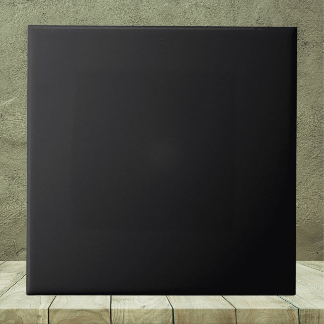 Jet Black Solid Colour Ceramic Tile (Creator Uploaded)