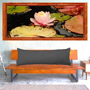 Jet Black solid colour pillow