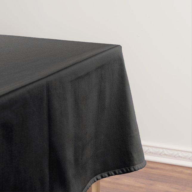 Jet Black Solid Colour Tablecloth (In Situ)