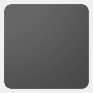 Jet Black Template DIY customise add white TEXT Square Sticker