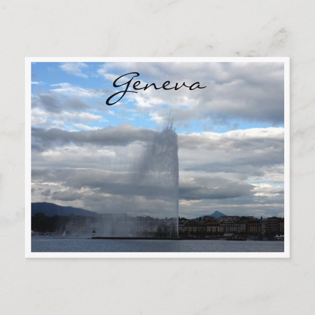 jet d'eau geneva postcard (Front)