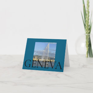 Jet d'Eau in Geneva Thank You Card