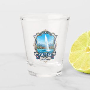Jet d'eau Switzerland Shot Glass
