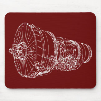 Jet engine mouse pad
