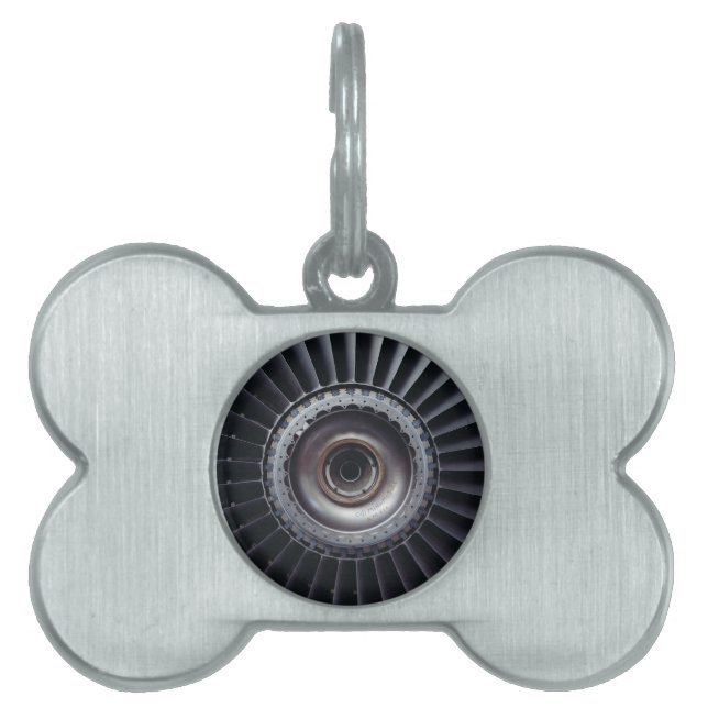 Jet Engine Pet Name Tag (Front)