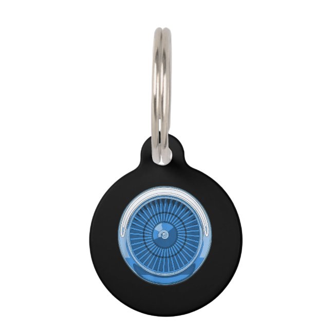 Jet Engine Pet Tag (Front)